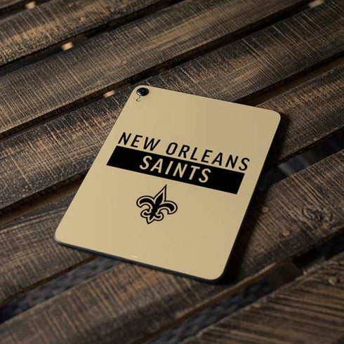 NFL New Orleans Saints Gold Performance Series Apple iPad Pro Skin