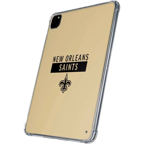 NFL New Orleans Saints Gold Performance Series iPad Pro 11in (2024) Clear Case