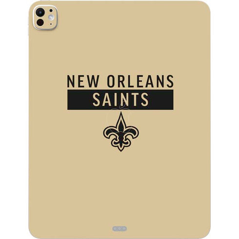 NFL New Orleans Saints Gold Performance Series iPad Pro 13in M4 (2024) Skin