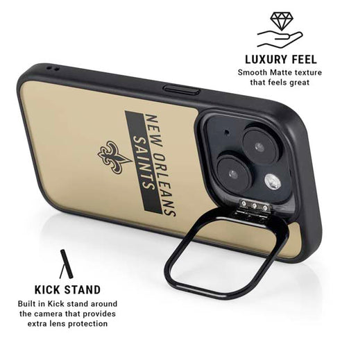 NFL New Orleans Saints Gold Performance Series iPhone 14 Kickstand Case