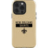 NFL New Orleans Saints Gold Performance Series iPhone 15 Pro Impact Case