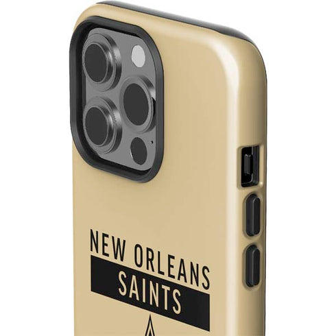 NFL New Orleans Saints Gold Performance Series iPhone 15 Pro Impact Case