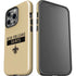 NFL New Orleans Saints Gold Performance Series iPhone 15 Pro Impact Case