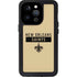 NFL New Orleans Saints Gold Performance Series iPhone 15 Pro Waterproof Case