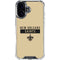 NFL New Orleans Saints Gold Performance Series iPhone 16 Clear Case