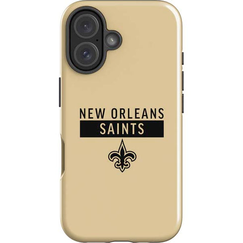 NFL New Orleans Saints Gold Performance Series iPhone 16 Impact Case