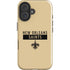 NFL New Orleans Saints Gold Performance Series iPhone 16 Impact Case
