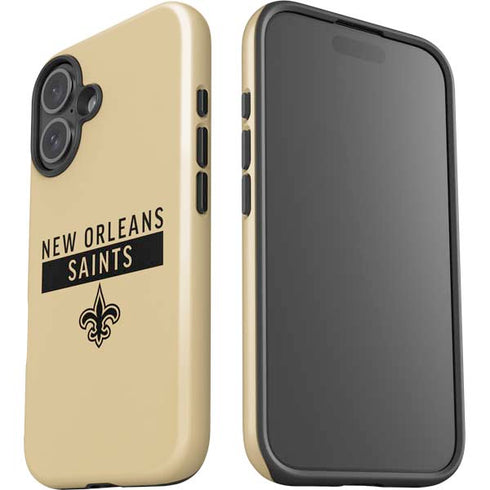 NFL New Orleans Saints Gold Performance Series iPhone 16 Impact Case