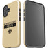 NFL New Orleans Saints Gold Performance Series iPhone 16 Impact Case