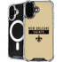 NFL New Orleans Saints Gold Performance Series iPhone 16 MagSafe Case