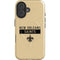 NFL New Orleans Saints Gold Performance Series iPhone 16 Magsafe Impact Case