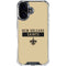 NFL New Orleans Saints Gold Performance Series iPhone 16 Plus Clear Case