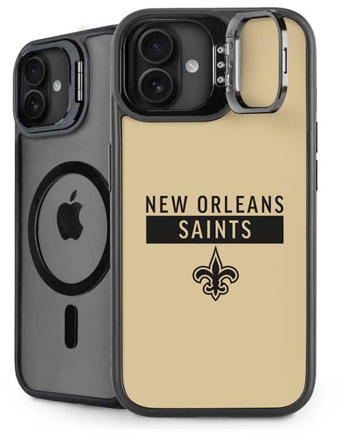 NFL New Orleans Saints Gold Performance Series iPhone 16 Plus Kickstand Case