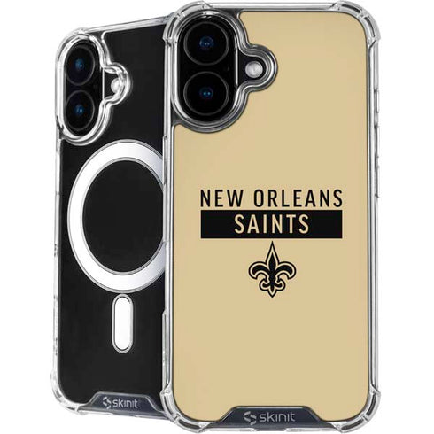NFL New Orleans Saints Gold Performance Series iPhone 16 Plus MagSafe Case