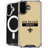 NFL New Orleans Saints Gold Performance Series iPhone 16 Plus MagSafe Case