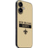 NFL New Orleans Saints Gold Performance Series iPhone 16 Plus Skin