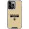 NFL New Orleans Saints Gold Performance Series iPhone 16 Pro Clear Case