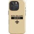 NFL New Orleans Saints Gold Performance Series iPhone 16 Pro Impact Case