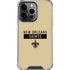 NFL New Orleans Saints Gold Performance Series iPhone 16 Pro Max Clear Case