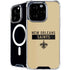 NFL New Orleans Saints Gold Performance Series iPhone 16 Pro Max MagSafe Case