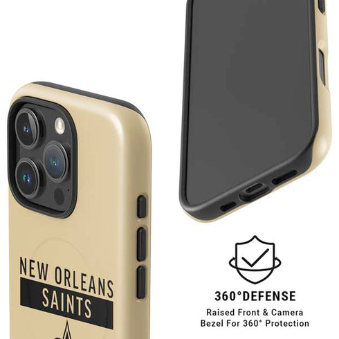 NFL New Orleans Saints Gold Performance Series iPhone 16 Pro Max Magsafe Impact Case