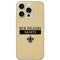 NFL New Orleans Saints Gold Performance Series iPhone 16 Pro Skin