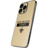 NFL New Orleans Saints Gold Performance Series iPhone 16 Pro Skin