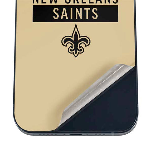 NFL New Orleans Saints Gold Performance Series iPhone 16 Skin