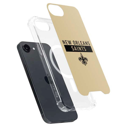 NFL New Orleans Saints Gold Performance Series iPhone 16e MagSafe Case