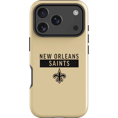 NFL New Orleans Saints Gold Performance Series iPhone 18 Pro Impact Case