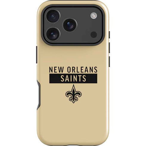 NFL New Orleans Saints Gold Performance Series iPhone 18 Pro Max Impact Case