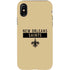 NFL New Orleans Saints Gold Performance Series iPhone X Pro Case