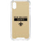 NFL New Orleans Saints Gold Performance Series iPhone XS Clear Case