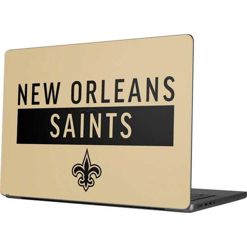 NFL New Orleans Saints Gold Performance Series Apple MacBook Pro 14-inch Skin