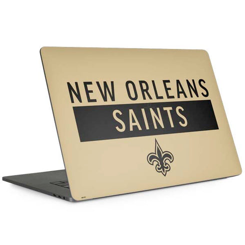 NFL New Orleans Saints Gold Performance Series MacBook Skins