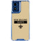 NFL New Orleans Saints Gold Performance Series Moto G 5G (2024) Clear Case