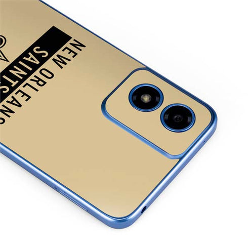 NFL New Orleans Saints Gold Performance Series Moto G Play 4G (2024) Skin