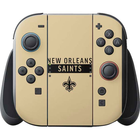 NFL New Orleans Saints Gold Performance Series Nintendo Switch 2 (2025) with Joy-Con Skin