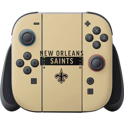 NFL New Orleans Saints Gold Performance Series Nintendo Skins