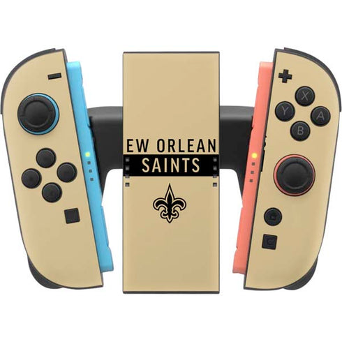 NFL New Orleans Saints Gold Performance Series Nintendo Switch 2 (2025) Joy-Con Controller Skin