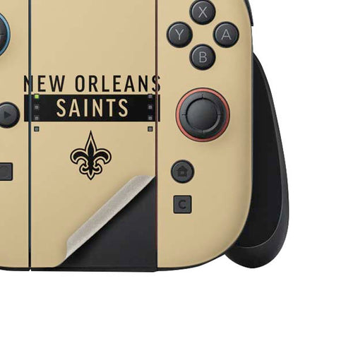 NFL New Orleans Saints Gold Performance Series Nintendo Switch 2 (2025) Joy-Con Controller Skin