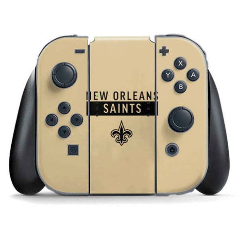 NFL New Orleans Saints Gold Performance Series Nintendo Skins