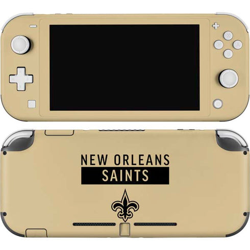 NFL New Orleans Saints Gold Performance Series Nintendo Skins