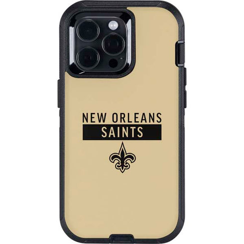 NFL New Orleans Saints Gold Performance Series Otterbox Defender iPhone Skin