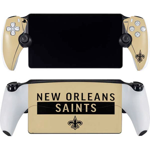 NFL New Orleans Saints Gold Performance Series PlayStation Portal Remote Player Skin