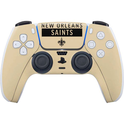 NFL New Orleans Saints Gold Performance Series PlayStation PS5 Skins
