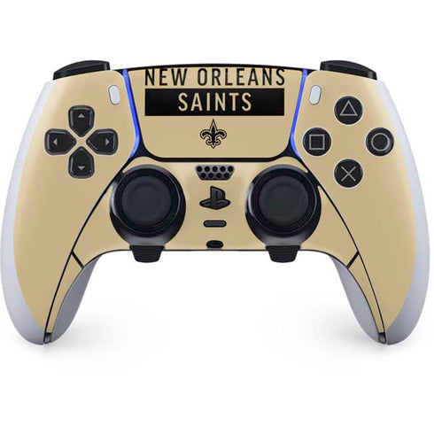 NFL New Orleans Saints Gold Performance Series PlayStation PS5 Skins