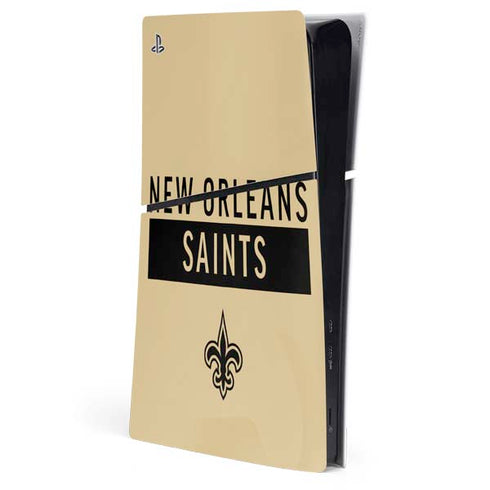 NFL New Orleans Saints Gold Performance Series PlayStation PS5 Skins
