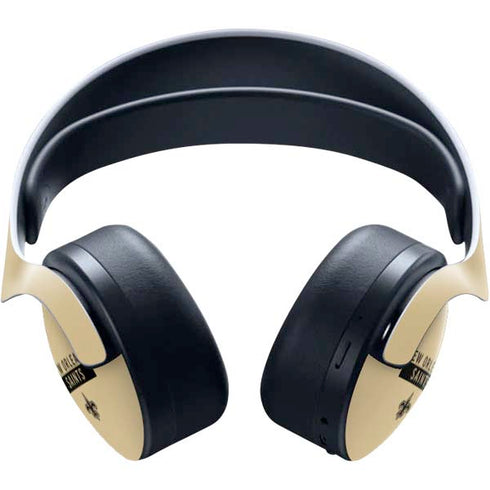 NFL New Orleans Saints Gold Performance Series PULSE 3D Wireless Headset for PS5 Skin