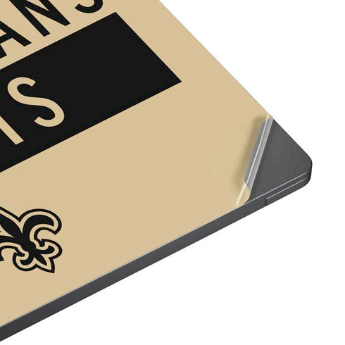 NFL New Orleans Saints Gold Performance Series Surface Laptop 7 13.8in Skin